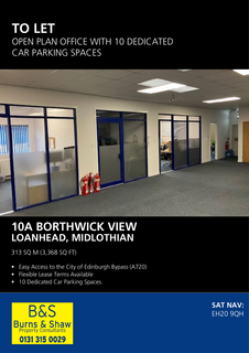 Warehouse to rent, 10A Borthwick Vw Loanhead EH20