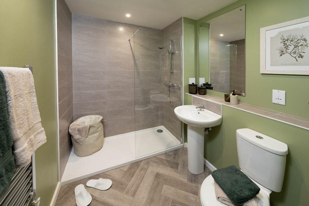 Typical shower room (2 bedroom apartment)