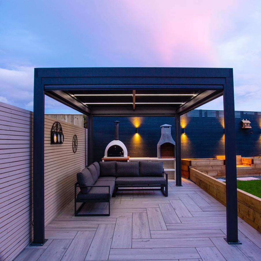 Rear Gardens in the Evening