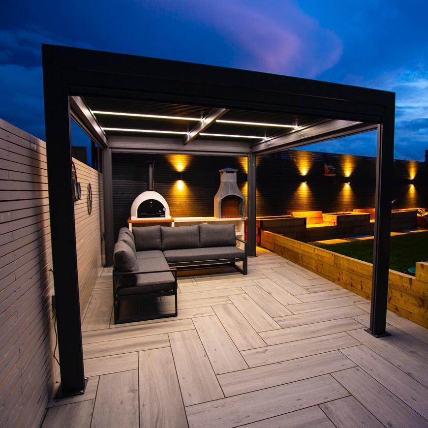 Rear Gardens in the Evening