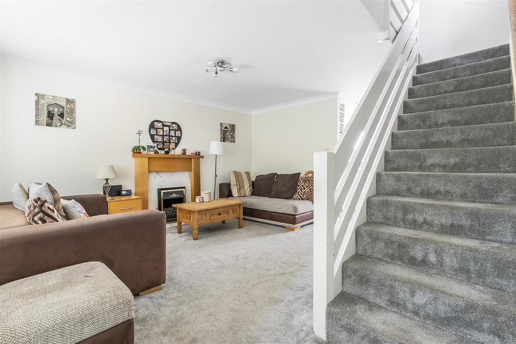 Living room, fireplace