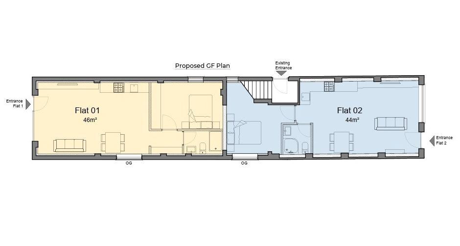 Proposed ground floor plan