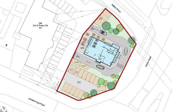 Indicative layout for a drive through restuarant