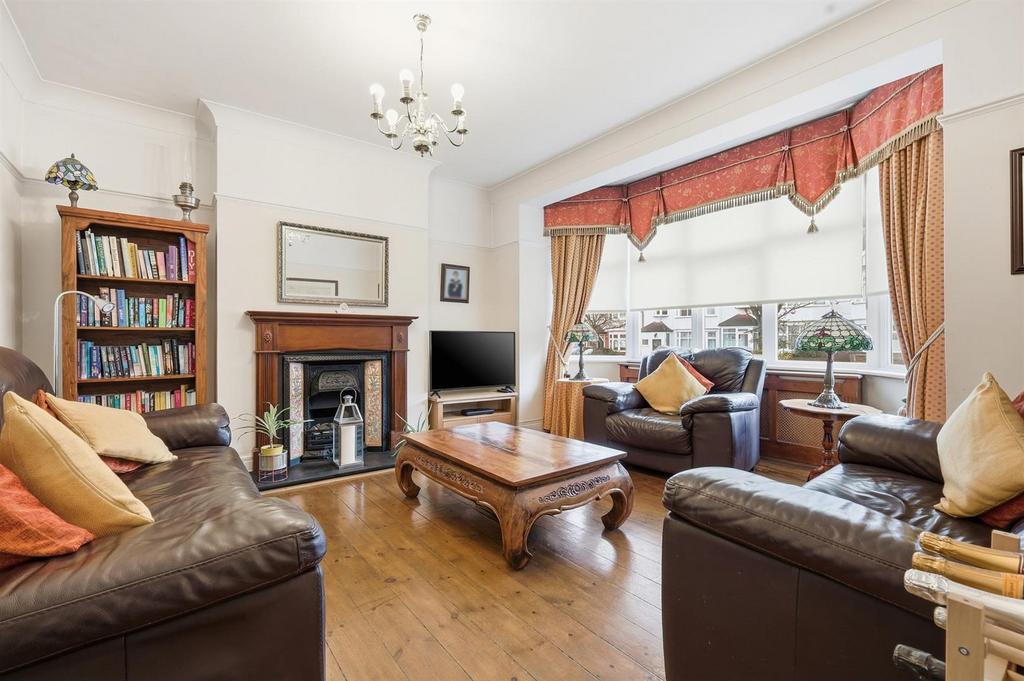 Living room, fireplace