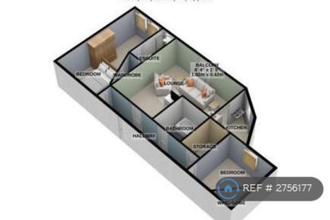 2 bedroom flat to rent, Exmoor Court, Romford, RM3