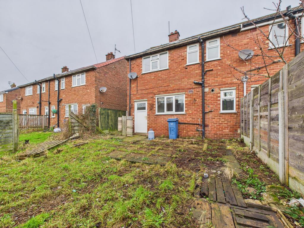 Rear of property