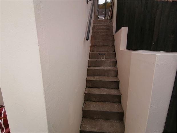 Steps to rear garden