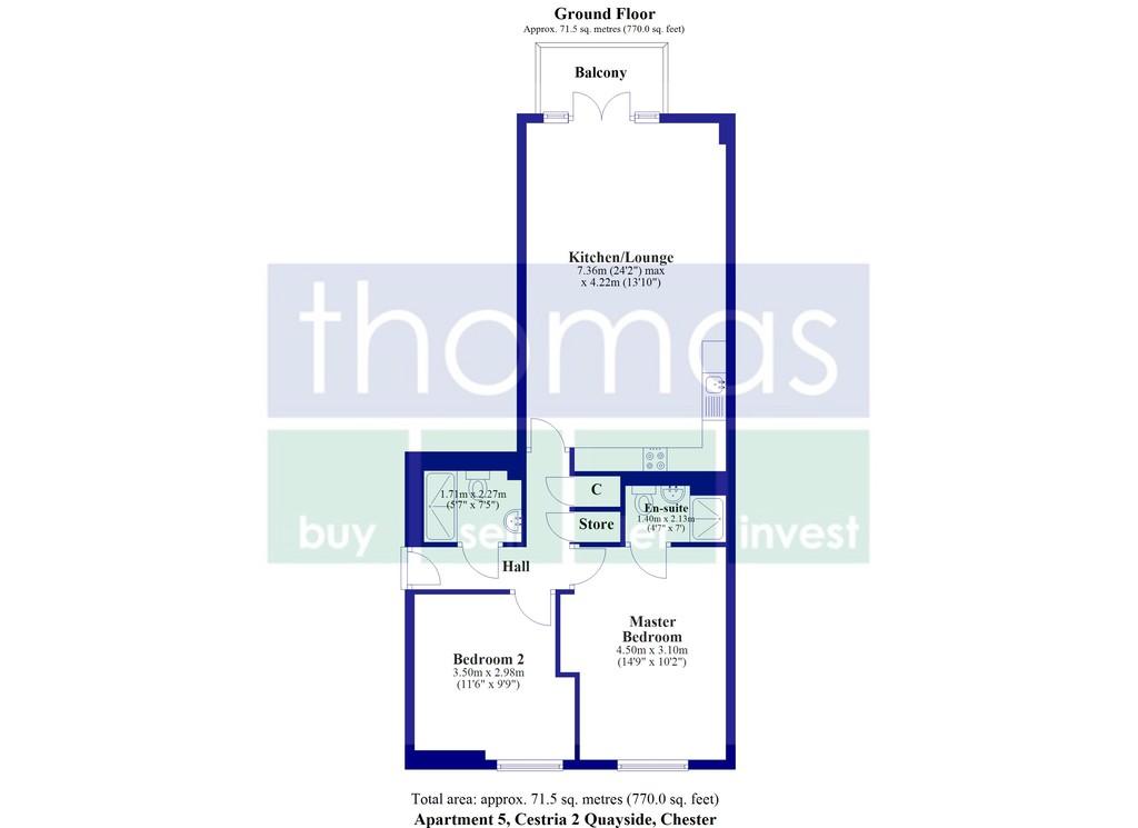 Cestria 2 Quayside Apartment 5 Floor Plan