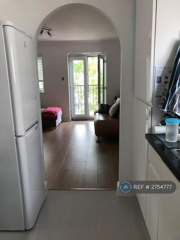 View From Kitchen Onto Living Room And Balcony