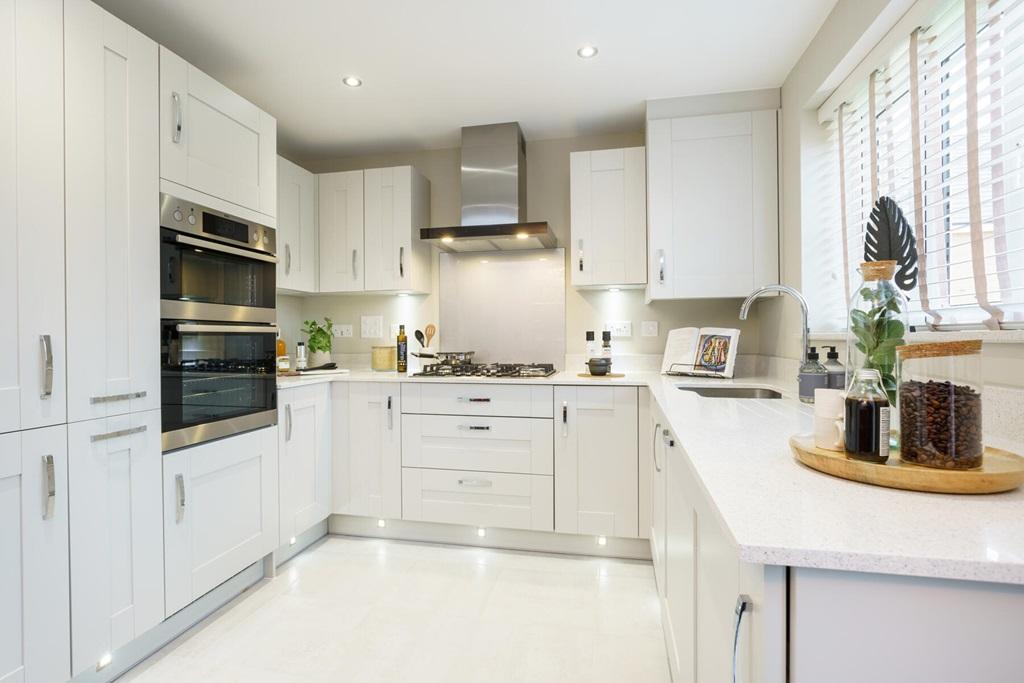 With ample storage space in the modern kitchen