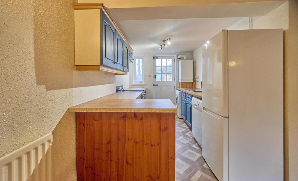 Open plan kitchen to rear