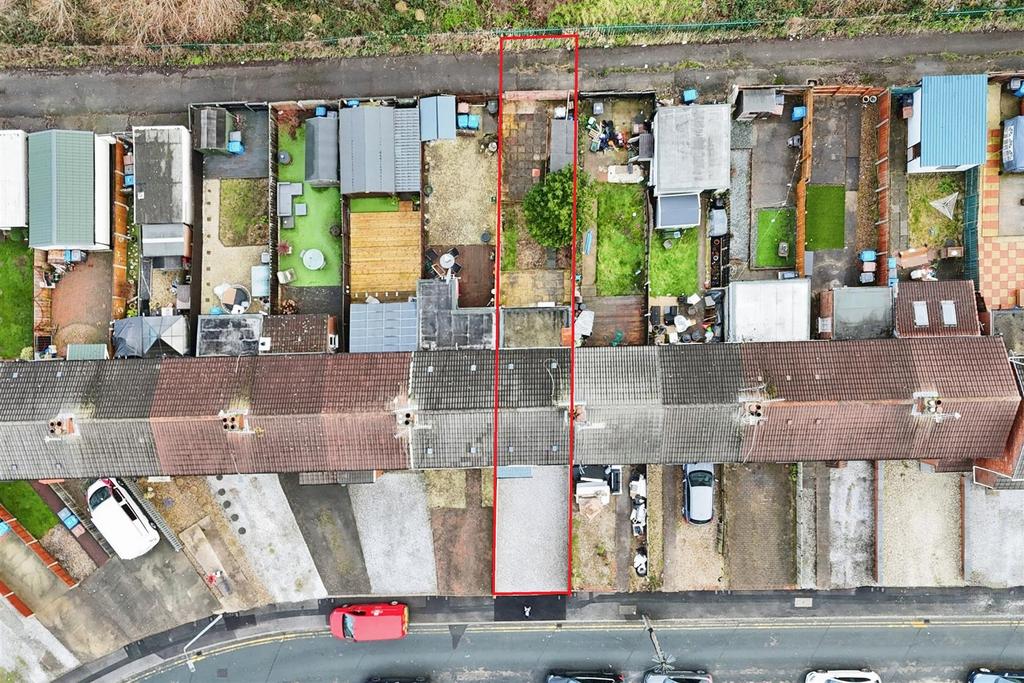 Aerial view of the property