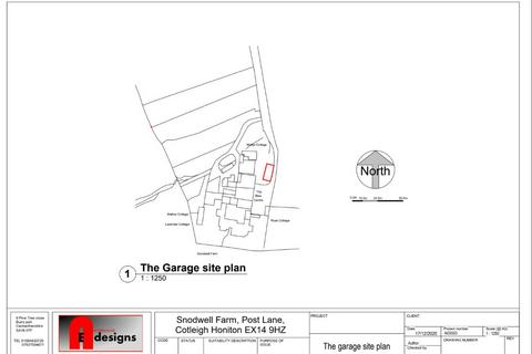 undefined, The Garage, Snodwell Post Lane, Cotleigh, Honiton, Devon, EX14 9HZ