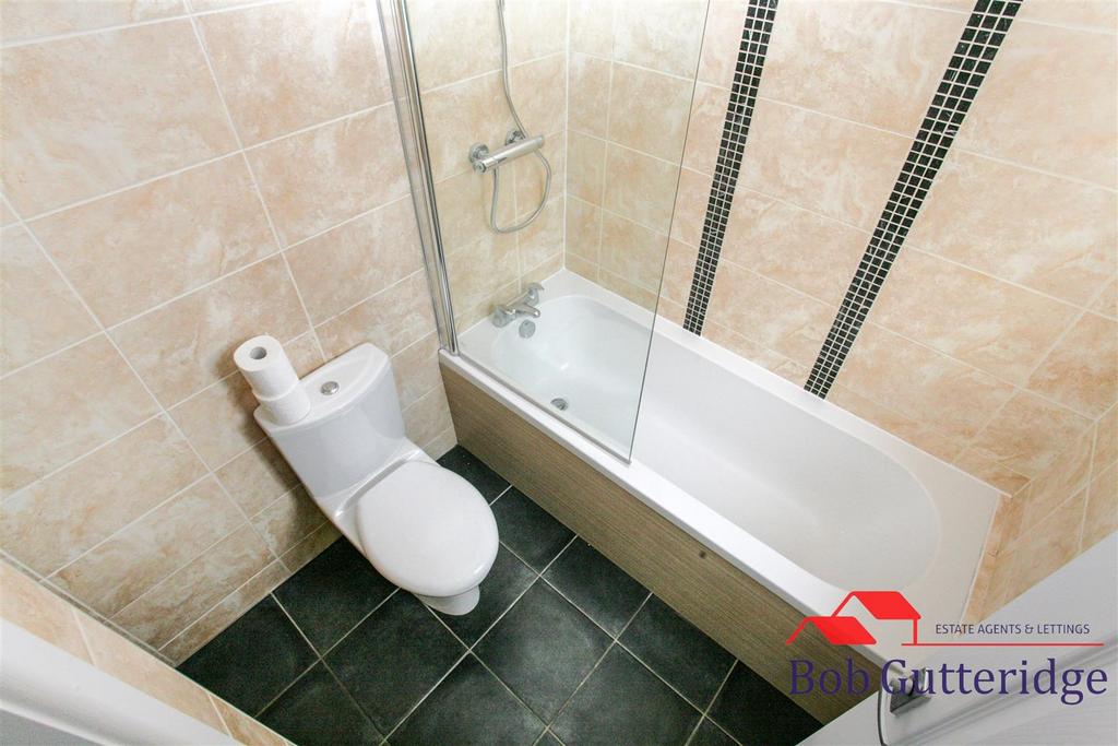 Fully tiled bathroom