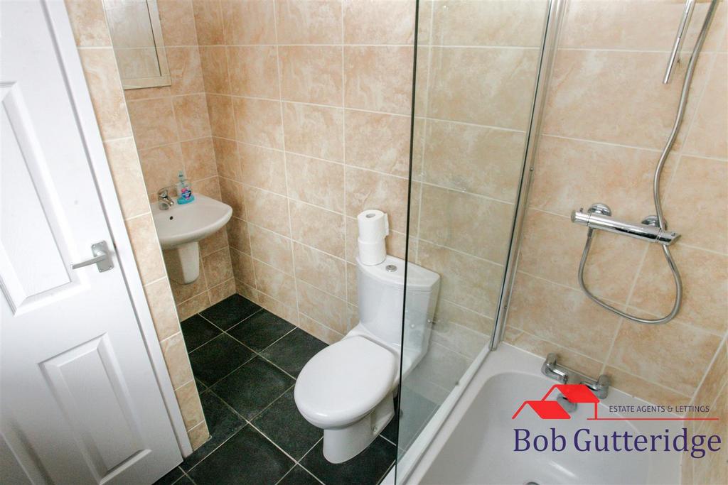 Fully tiled bathroom