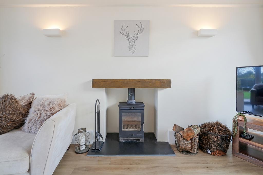 Lounge fireplace