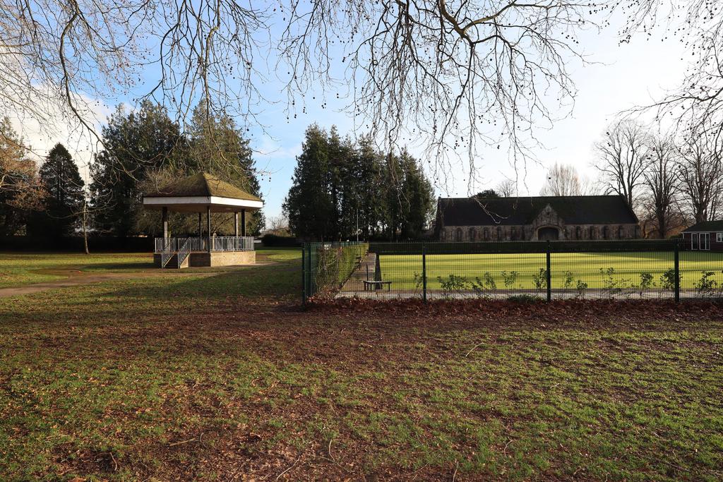 Bandstand and bowling green