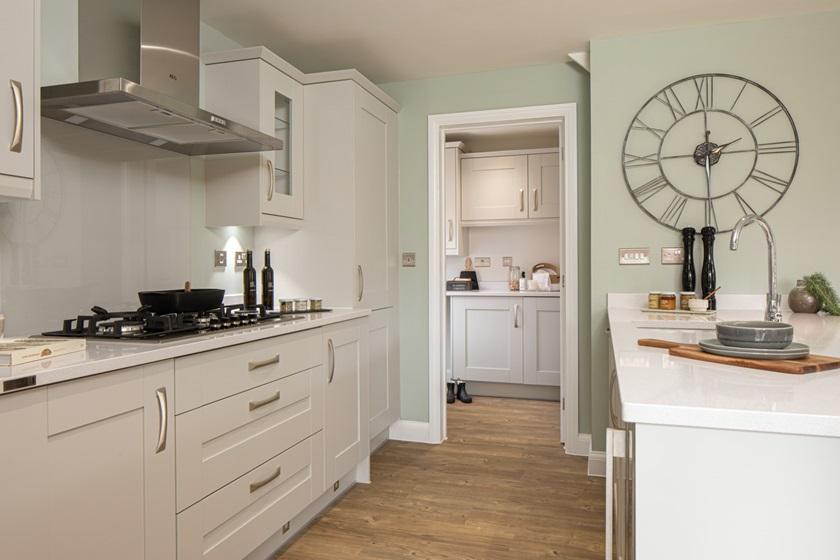 Kitchen and utility room in the Cornell, 4...