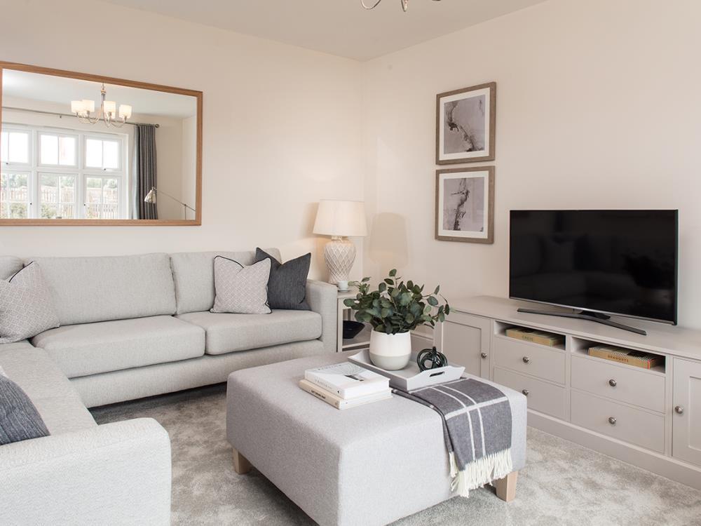 Living of the Lincoln, a 2 bedroom house