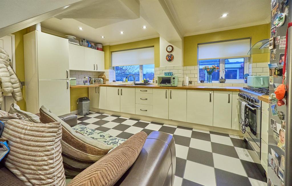 Extended fitted dining kitchen to rear
