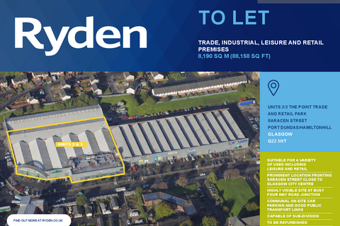 Retail property (high street) to rent, 29 Saracen St Glasgow G22 5HT