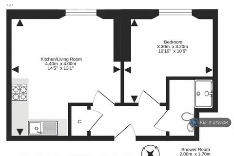 1 bedroom flat to rent, Caledonian Place, Edinburgh, EH11