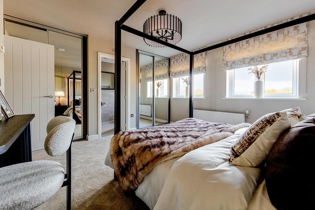 With shower room and space for a dressing area
