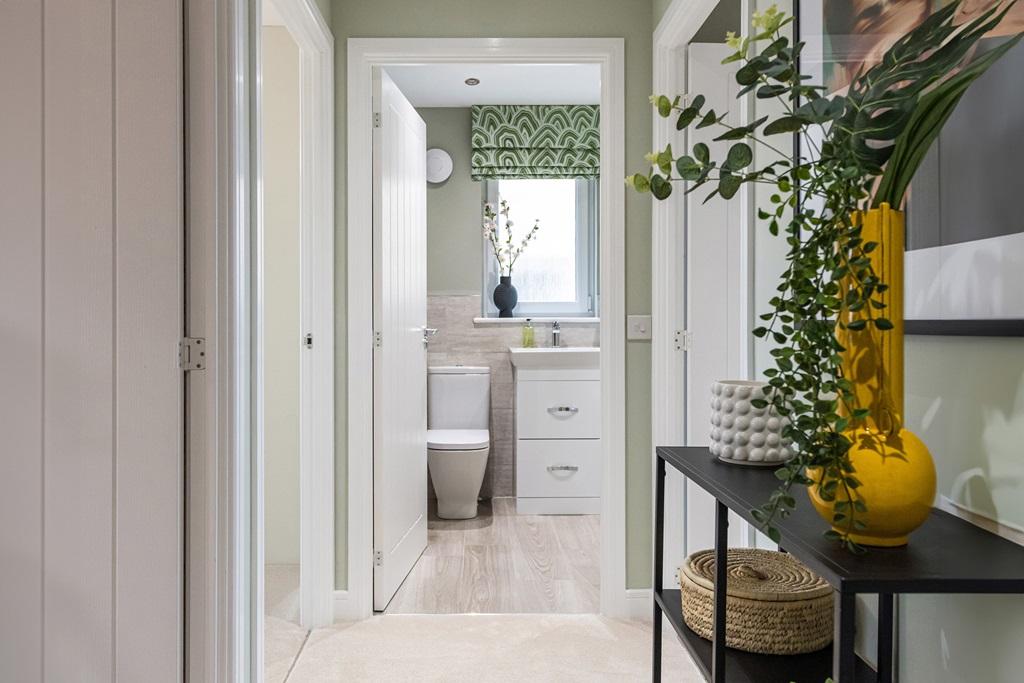 Bright landing with natural light