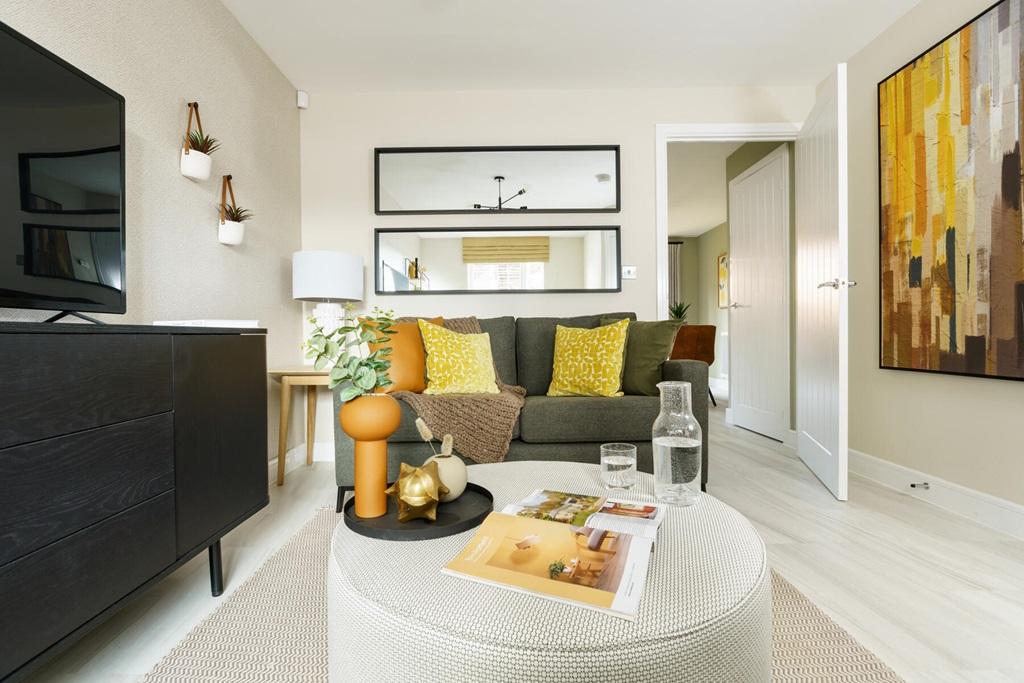 There's space for two 3-seater sofas in the lounge