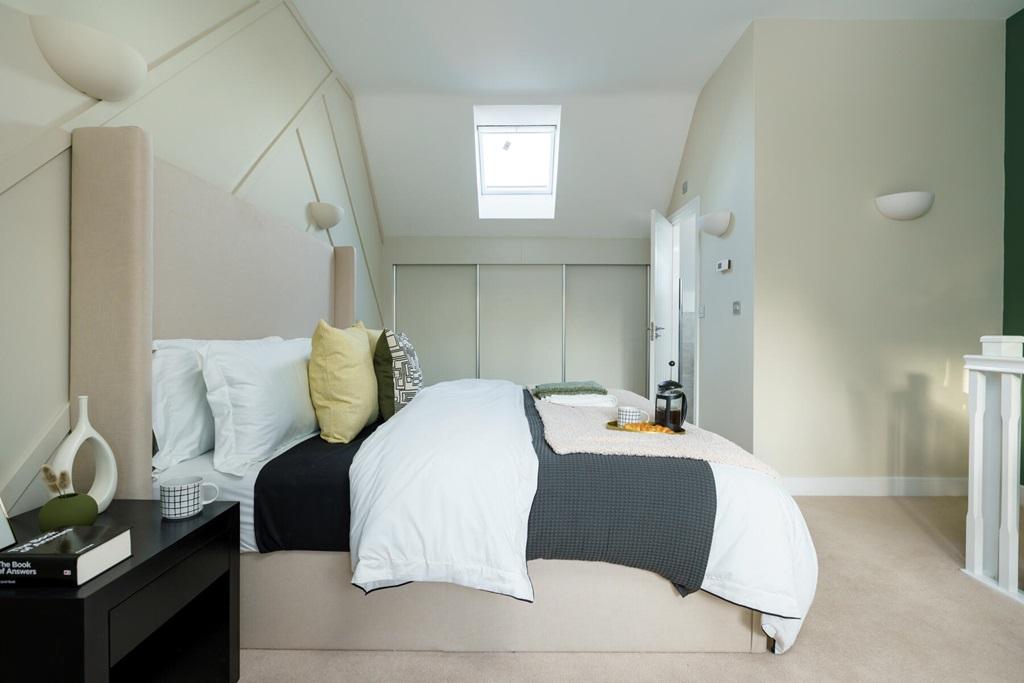 There's space for fitted wardrobes in the...