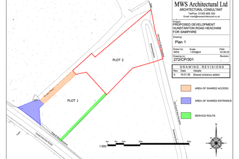 Plot for sale, Hunstanton Road, King's Lynn PE31