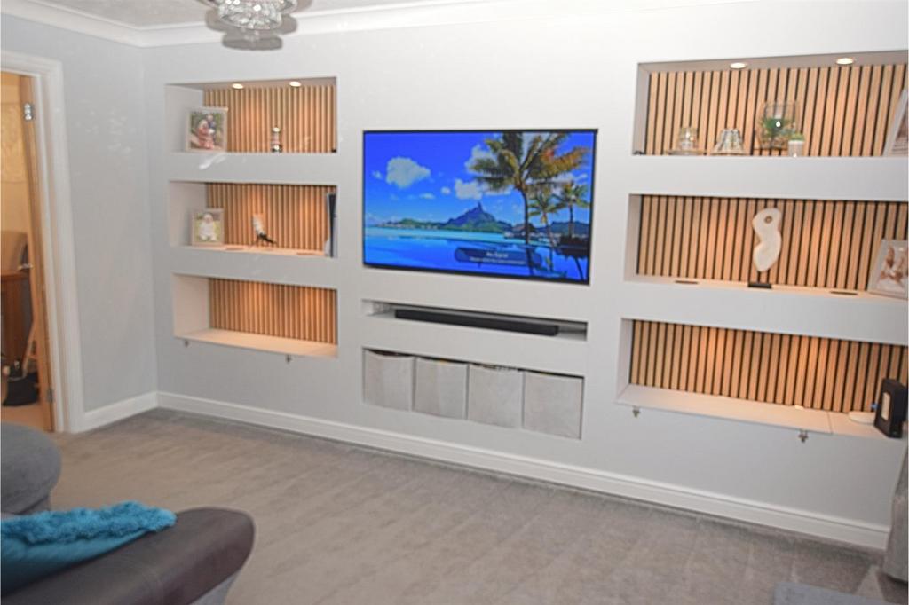 Living room media wall
