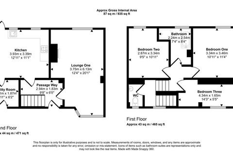 3 bedroom terraced house for sale, Stormont Green, Montagu Estate, Newcastle upon Tyne, Tyne and Wear, NE3 4TD