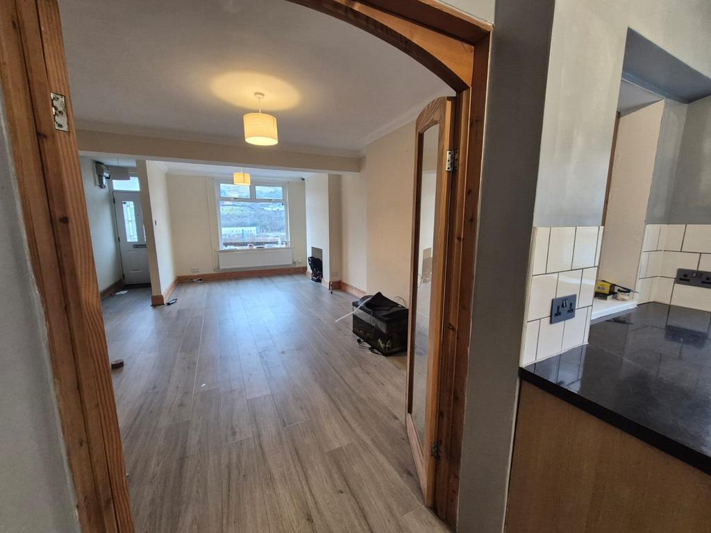 Kitchen and living r