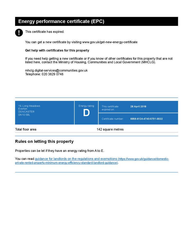 EPC Certificate