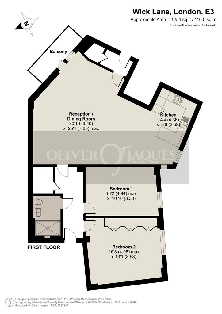 2 bedroom penthouse for sale - Floor Plan