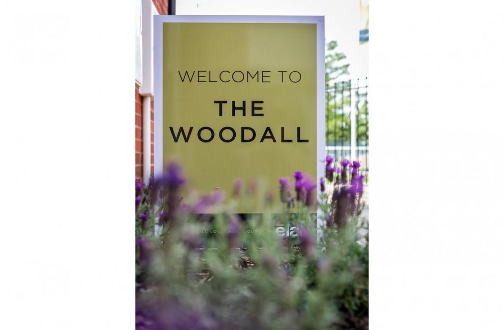 Hazelfields - The Woodhall - Sign