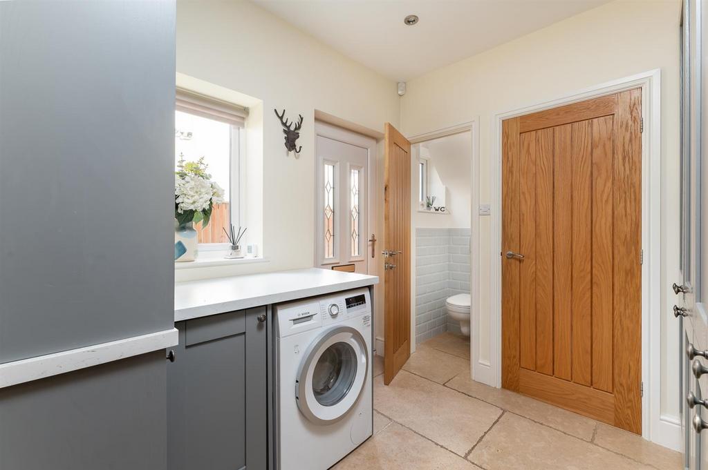 Utility Room with Downstairs WC Off