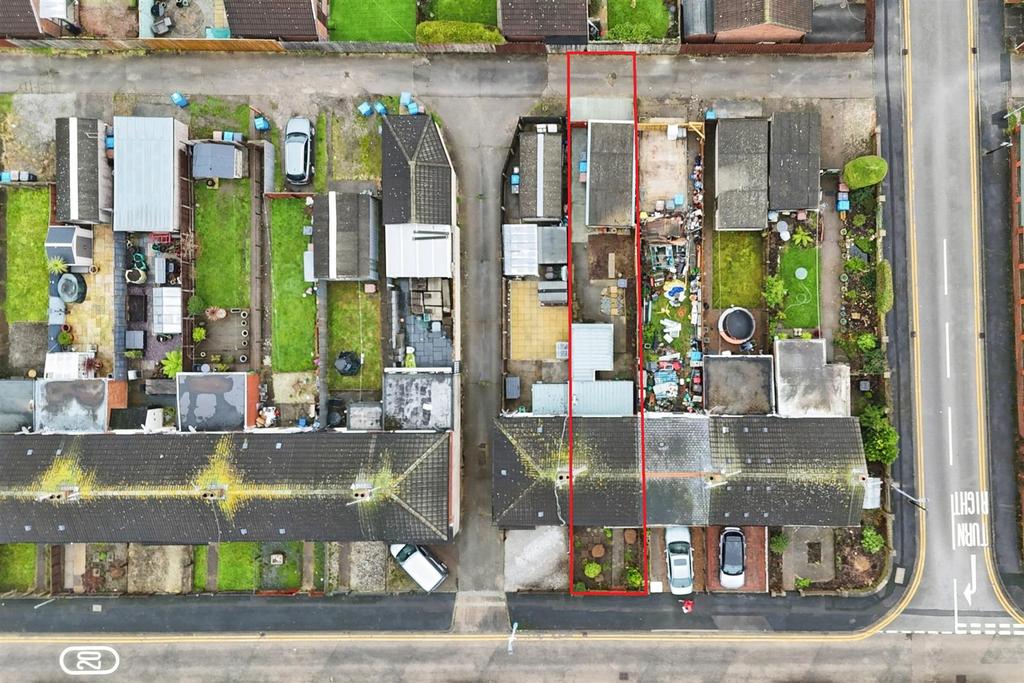 Aerial view of the property