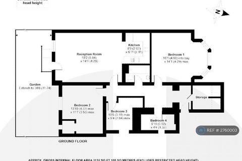 3 bedroom flat to rent, Christchurch Road, London, SW2