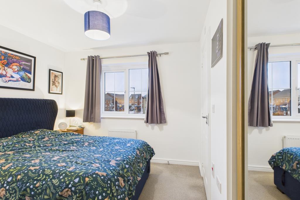 Bedroom 1 has stylish built in wardrobes