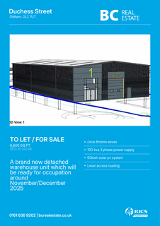 Industrial development for sale, Duchess St Oldham OL2 7UT