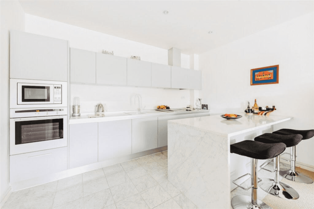 Open plan reception/kitchen one