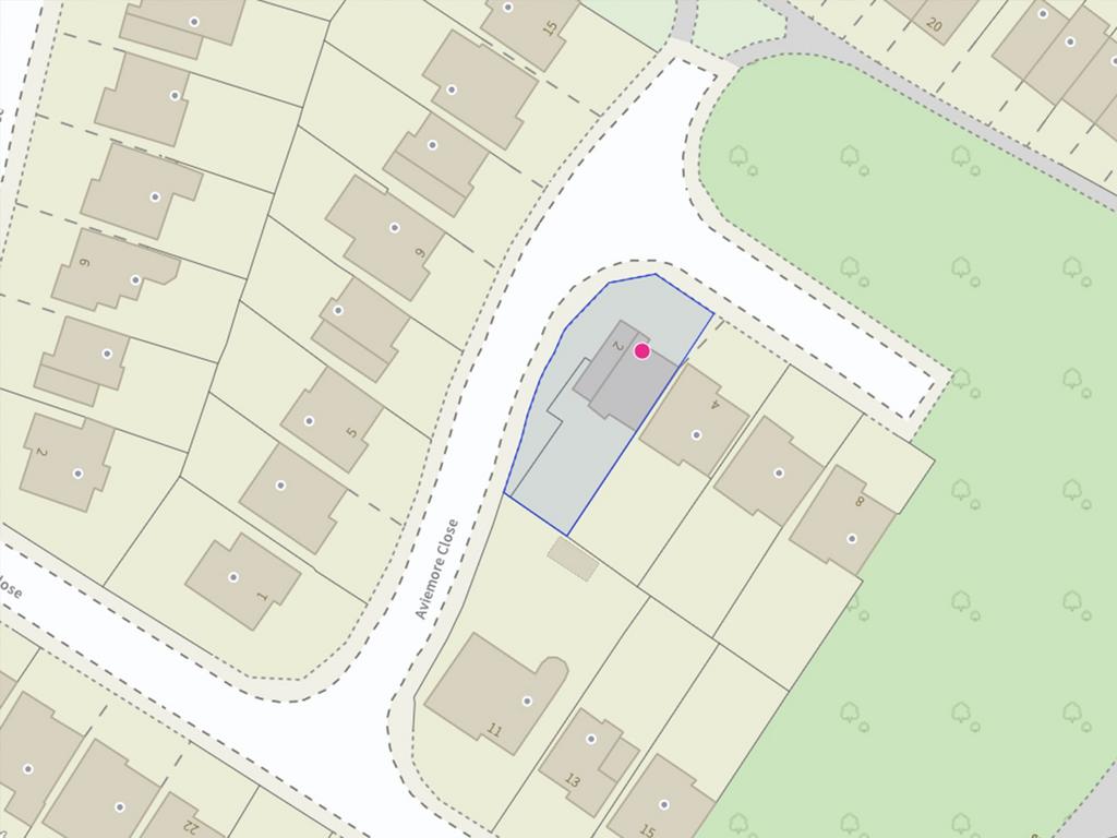 Outline showing position and size of Plot