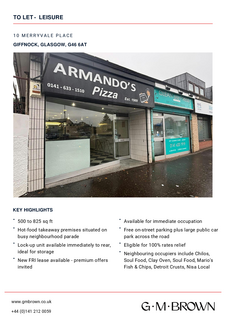 Retail property (high street) to rent, 10 Merryvale Pl Giffnock G46 6AT