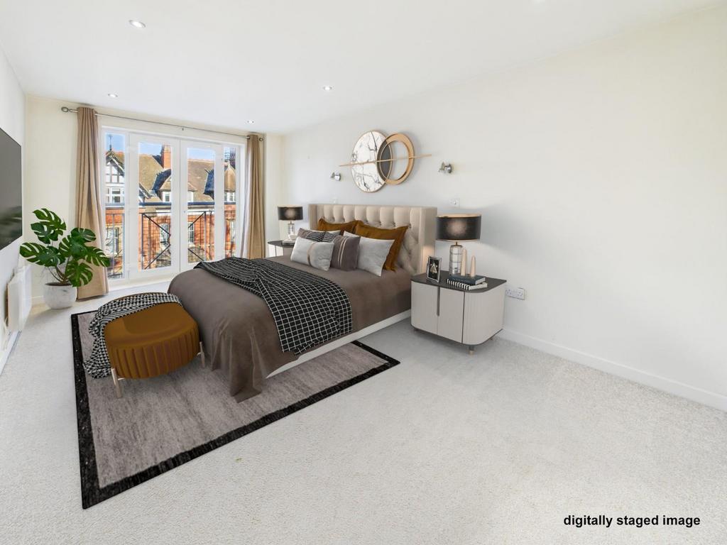 Bedroom (digitally staged)
