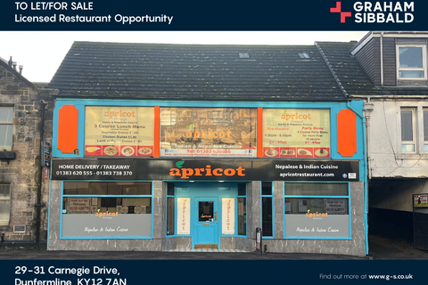 Restaurant for sale, 29-31 Carnegie Dr Dunfermline KY12 7AN