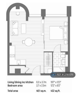 Studio to rent, Riverdale House, London, SE13
