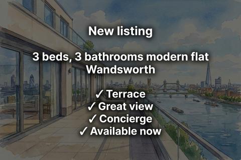 3 bedroom flat to rent, Nine Elms Lane