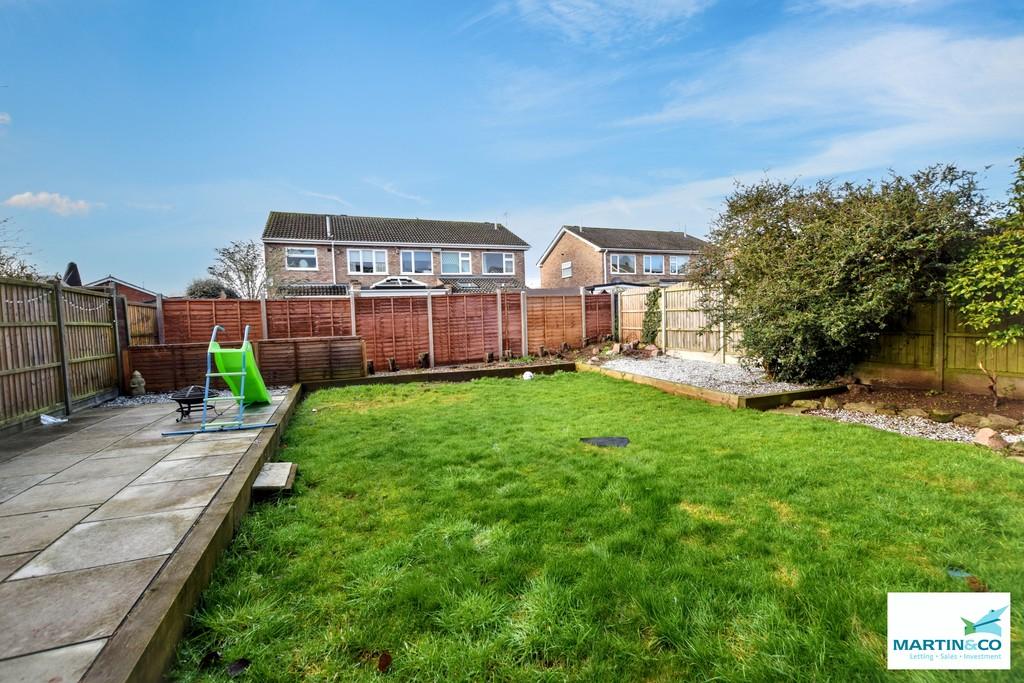 Rear garden and patios